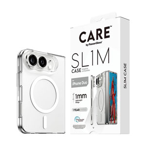 CARE SL1M Transparent w. White MagSafe iPhone Duo