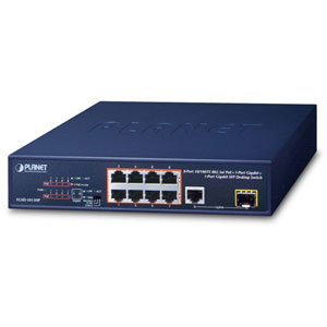 photo 8-Port 10/100TX PoE + 1-Port GbE + 1-Port SFP