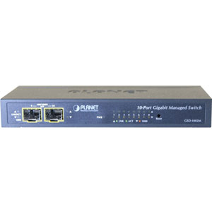 8-Port GbE + 2-Port 100/1000X SFP Managed Switch