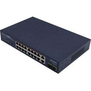 photo 16-Port GbE PoE + 2-Port GbE + 2-Port 1000X SFP