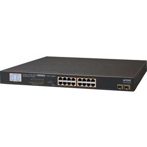 photo 16-Port GbE PoE + 2-Port Gigabit SFP