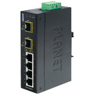 Industrial 4-Port GbE + 2-Port 100/1G/2.5G SFP