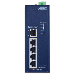Industrial 4-P 10/100/1000TPoE +