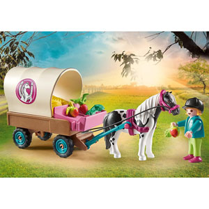 Country - Carriole avec enfant et poney