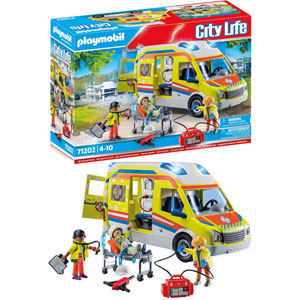 Ambulance avec effets lumineux et sonore