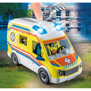 Ambulance avec effets lumineux et sonore