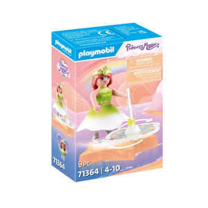 Princesse et toupie arc-en-ciel