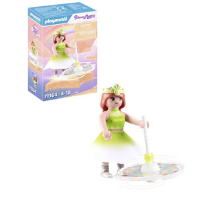 Princesse et toupie arc-en-ciel