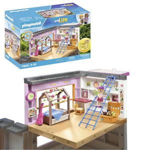 Chambre d'enfant avec lit cabane