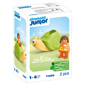 Junior : Enfant avec escargot à bascule