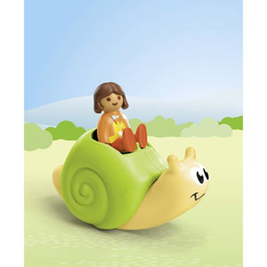 Junior : Enfant avec escargot à bascule