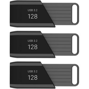 Attaché X USB 3.2 Gen1 Type A - 128Go (Pack de 3)