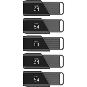Attaché X USB 3.2 Gen1 Type A - 64Go (Pack de 5)