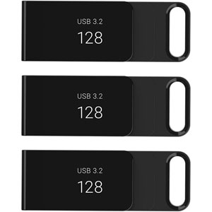 Elite USB 3.2 Type-C - 128Go (Pack de 3)