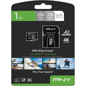 PRO Elite Prime CL10 U3 V30 A2 microSDXC - 1To