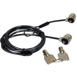 photo Twin Head Keyed Security Cable - 1.8m / 2 clés