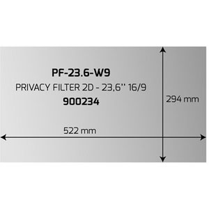 Filtre anti-indiscrétion pour écran 23,6