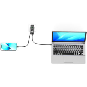 Chargeur mural international GaN 100W USB-C/USB-A