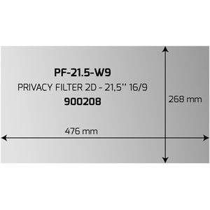 photo Filtre anti-indiscrétion - 21.5  - noir