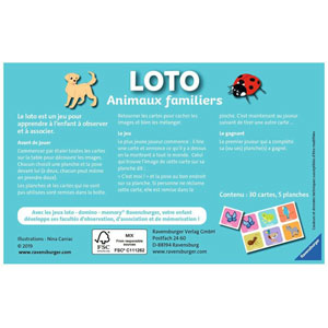 Loto - Les animaux familiers