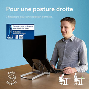 Flexible Support pour ordinateur portable - Argent