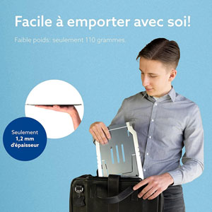 Flexible Support pour ordinateur portable - Argent