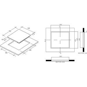 RH64DBCP/2 Noir Intégré