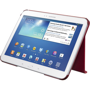 Book Cover Galaxy Tab 3 (10.1) Rouge