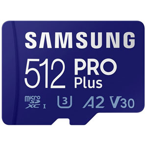 photo PRO Plus microSDXC UHS-I - 512Go + Adaptateur SD