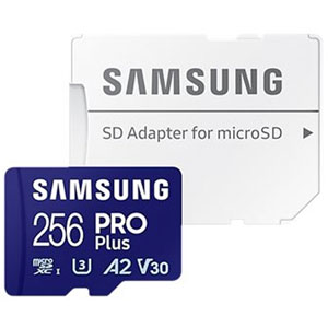 photo PRO Plus microSDXC UHS-I - 256Go + Adaptateur  SD