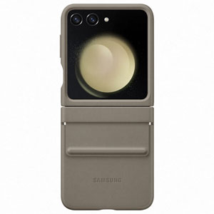 Coque premium design pour Galaxy Z Flip5 - Taupe