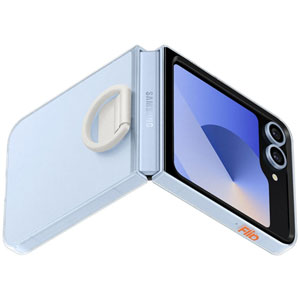 Coque transparente avec anneau pour Galaxy Z Flip6