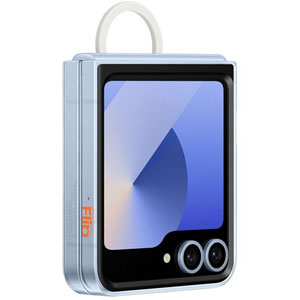 Coque transparente avec anneau pour Galaxy Z Flip6