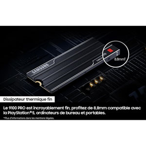 9100 PRO M.2 2280 PCIe 5.0 NVMe - 2To / HeatSink