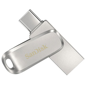 photo SANDISK ULTRA DUAL DRIVE LUXE - 128Go / Argent