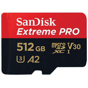 photo Extreme PRO microSDXC UHS-I - 512Go + Adapt SD