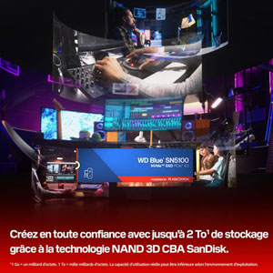 WD Blue SN5100 PCIe Gen4 (NVMe) - 1To