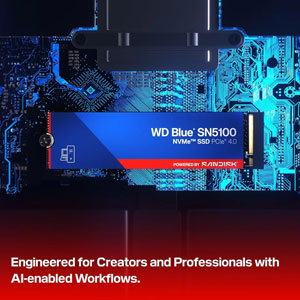 WD Blue SN5100 NVMe M.2 2280 PCIe Gen 4 - 500Go