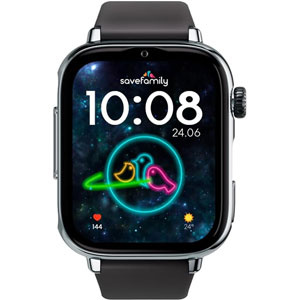 SaveWatch Plus 2 - Argenté / Black is Black