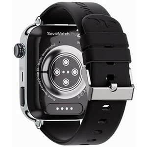 SaveWatch Plus 2 - Argenté / Black is Black