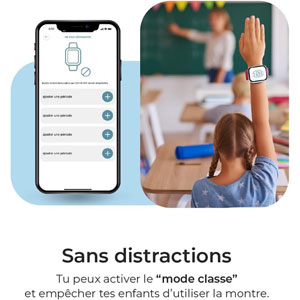 SaveWatch Plus Blanche / Ocean (Tissu)