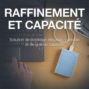 Disque dur externe SEAGATE 4To One Touch portable Bleu
