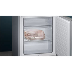 iQ500 Réfrigérateur combiné pose-libre Inox 419L