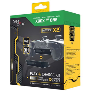 Kit Play&charge Twin Batteries+Cable - Noir (XOne)