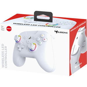 Manette Switch sans fil LED - Blanche