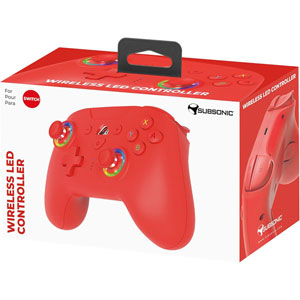 Manette Switch sans fil LED - Rouge
