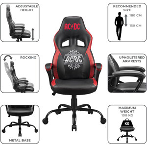 Chaise de bureau gamer AC/DC