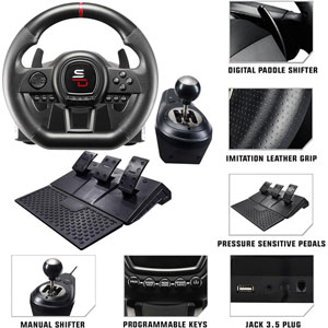 GS650-X - Volant et Levier de Vitesse PS4 et Xbox