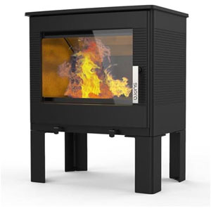 Poêle à Bois Étanche 7.3kw Noir - GABY