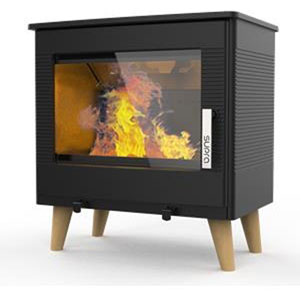 photo Poêle à Bois Étanche 7.3kw Noir - MARKUS